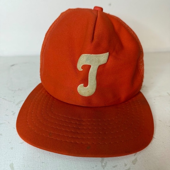 Vintage 70s 80s New Era Tennessee Vols TN Volunteers Orange White Baseball Hat - Picture 2 of 11